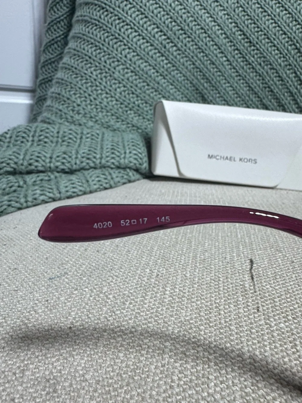 NWT Michael Kors Puglia Berry Transparent Glasses